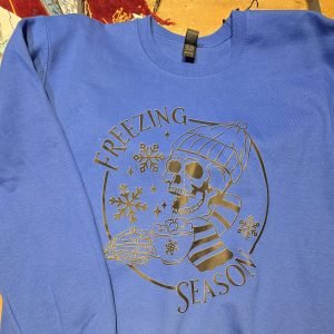 Freezing Season Blue Sweatshirt 2 size small available