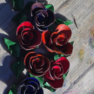 Leather Rose Bouquet